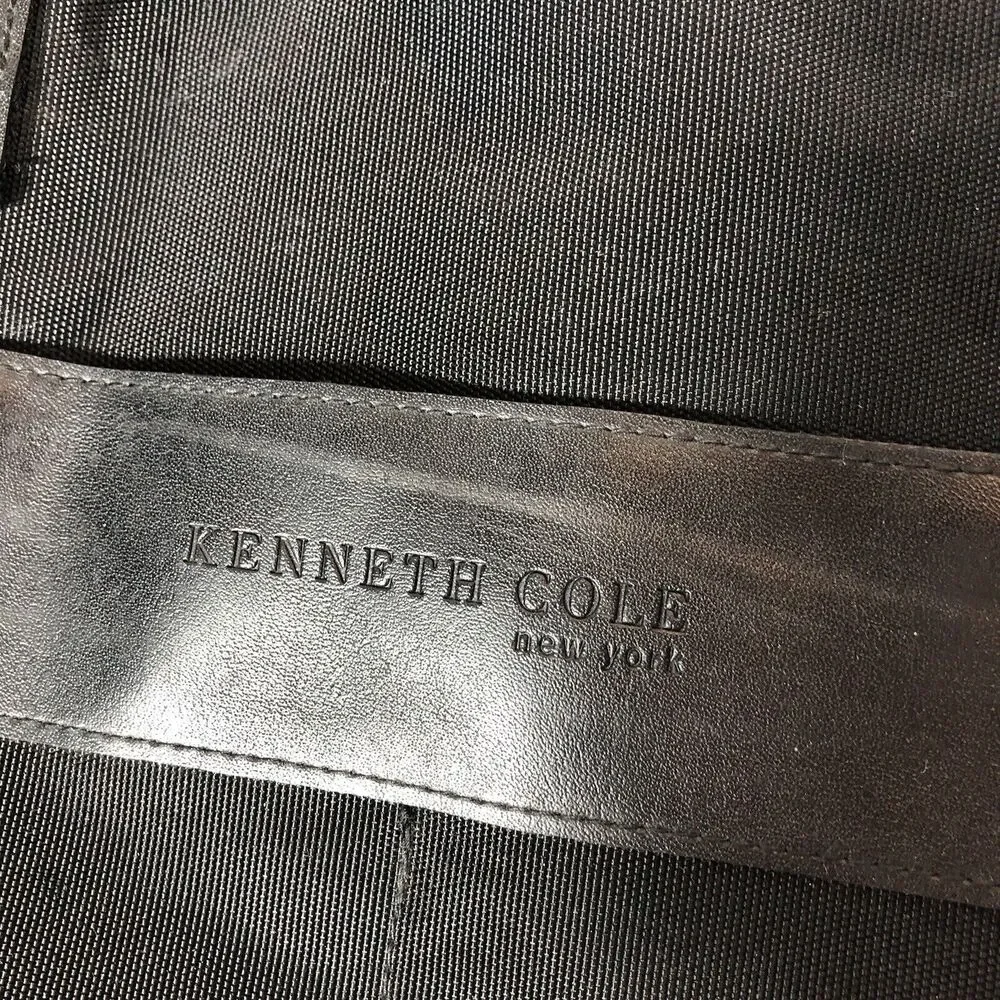 Kenneth Cole New‎ York Bag Travel Duffel Tote Weekend Black Canvas 19